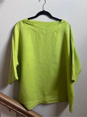 Bryn walker linen top, size medium